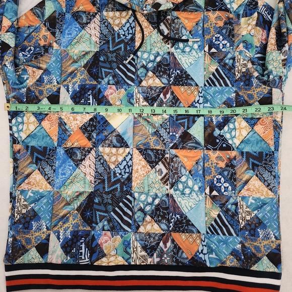 ROBERT GRAHAM Men's Multicolor Broken Tile Classic Fit Pullover Hoodie XL NWT - Picture 9 of 13